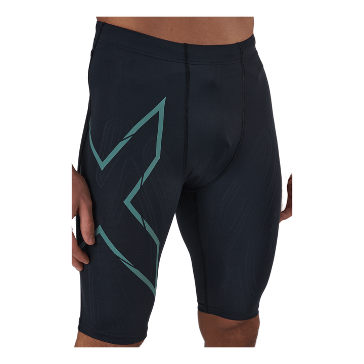 Light Speed Compression Short Black/silver Sage Reflective