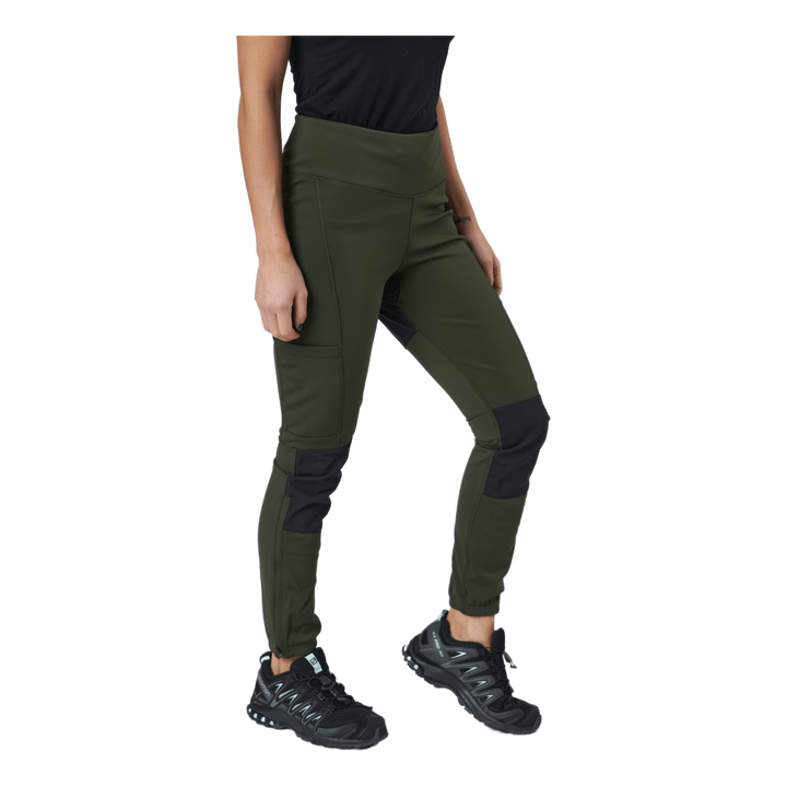 Stina Tights Dark Olive