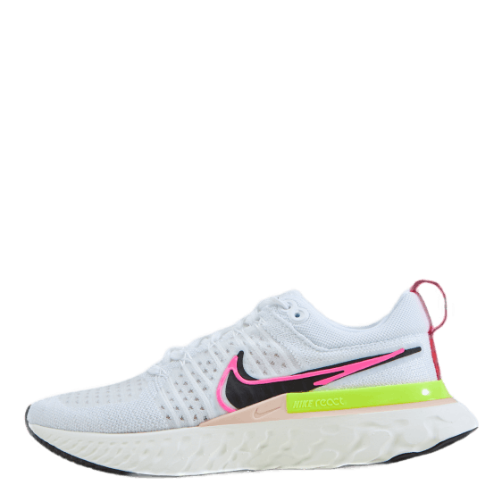 Nike React Infinity Run Flyknit 2 W White black sail pink Blast Sportamore