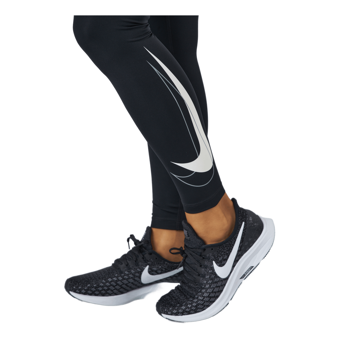 Dri-fit Swoosh Run Women's 7/8 Black/white