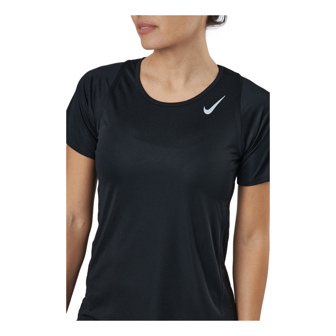 Dri-FIT Race Women's Short-Sleeve Running Top BLACK/REFLECTIVE SILV
