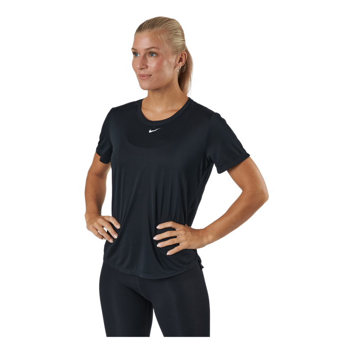 Dri-FIT One Women's Standard Fit Short-Sleeve Top BLACK/WHITE