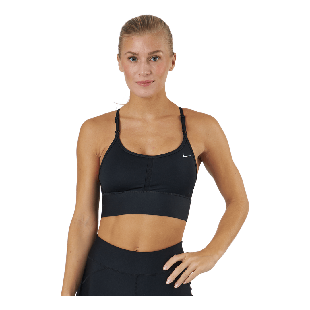 Dri-FIT Indy Women's Light-Support Padded Longline Sports Bra BLACK/WHITE