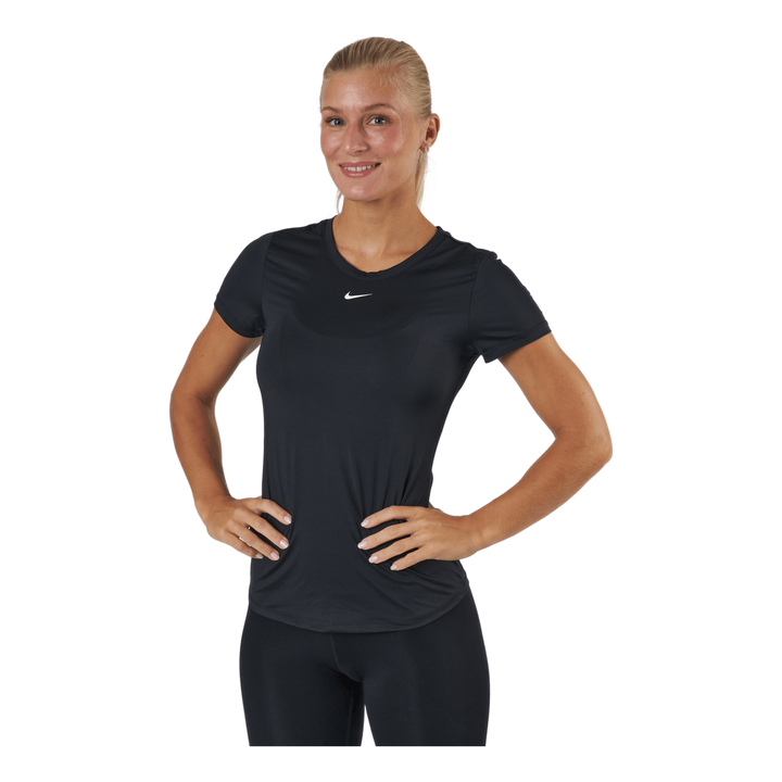 Dri-FIT One Women's Slim Fit Short-Sleeve Top BLACK/WHITE