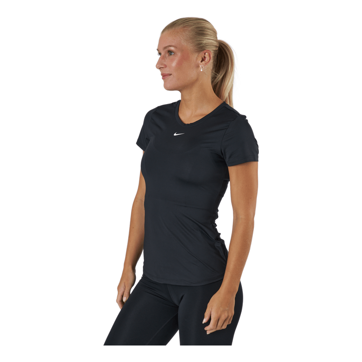 Dri-FIT One Women's Slim Fit Short-Sleeve Top BLACK/WHITE