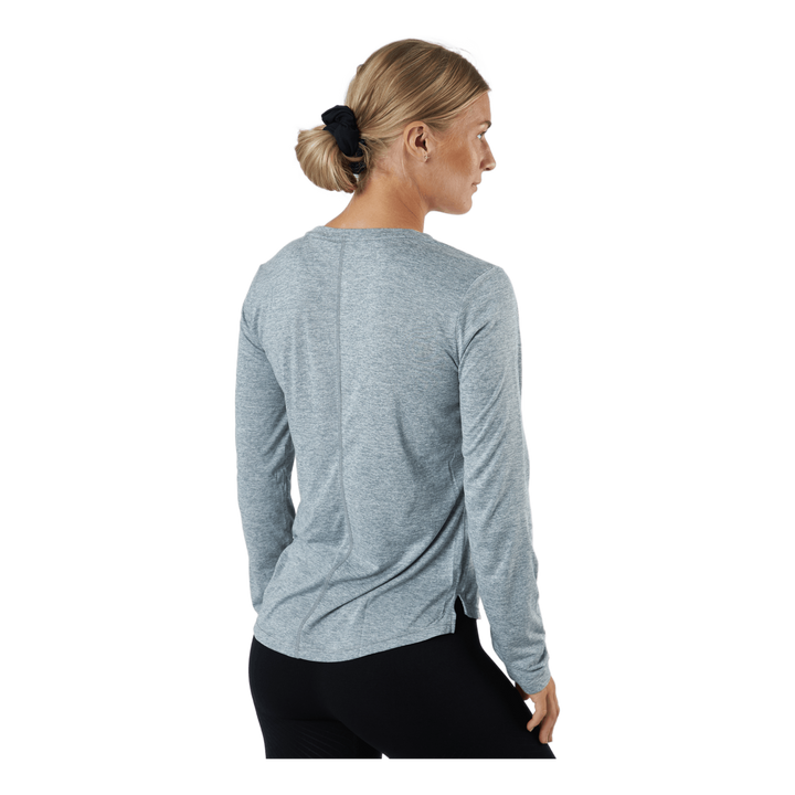 Dri-FIT One Women's Standard Fit Long-Sleeve Top PARTICLE GREY/HTR/BLACK