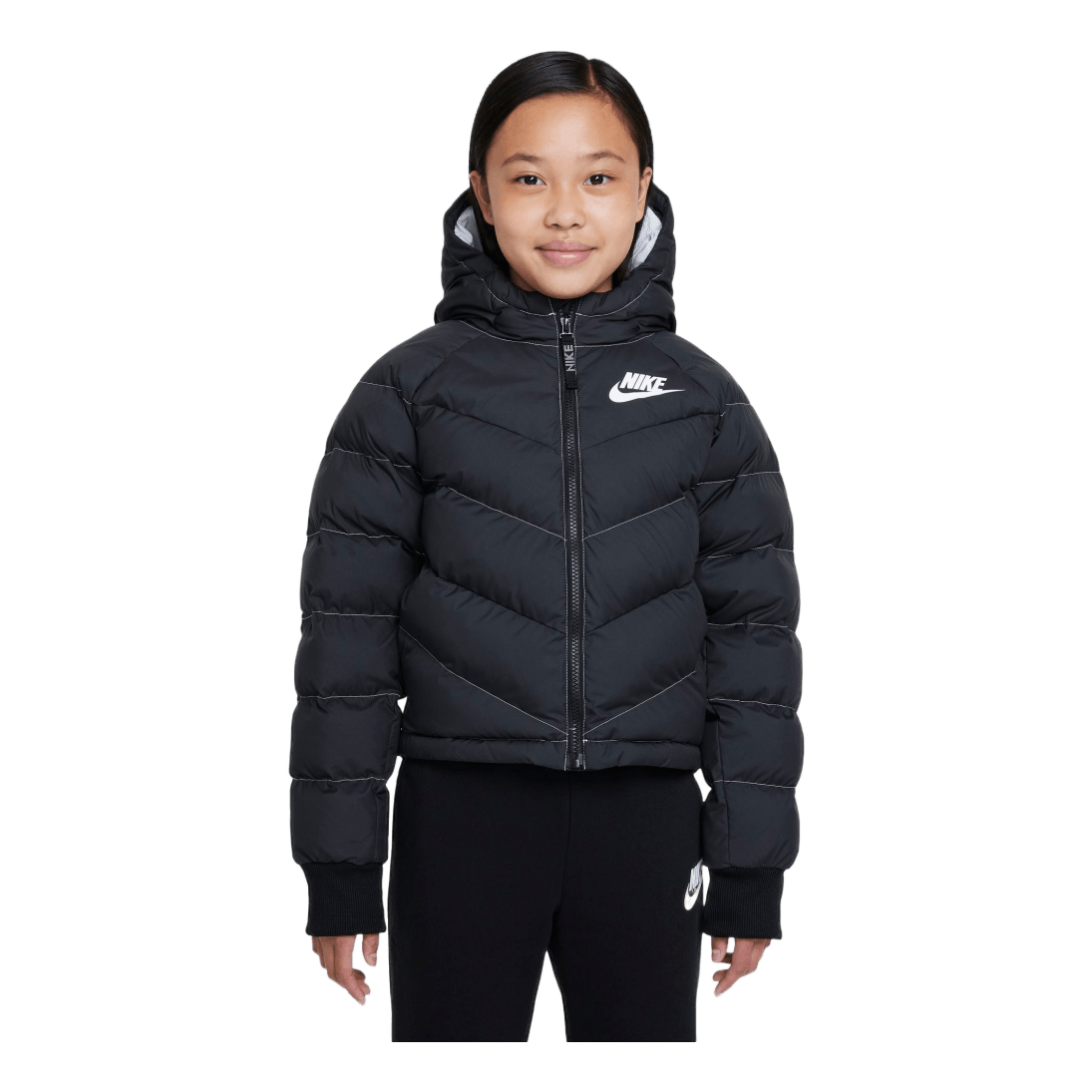 Nike Sportswear Big Kids girls Black white white Sportamore