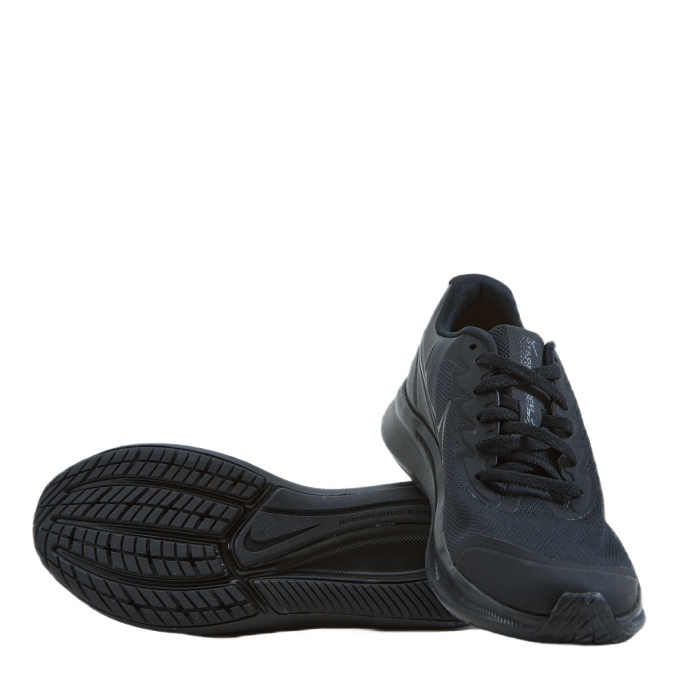 Star Runner 3 Big Kids' Road Running Shoes BLACK/BLACK-DK SMOKE GREY