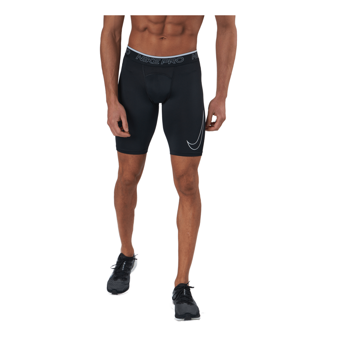 Nike Pro Dri-FIT Men's Long Shorts BLACK/WHITE
