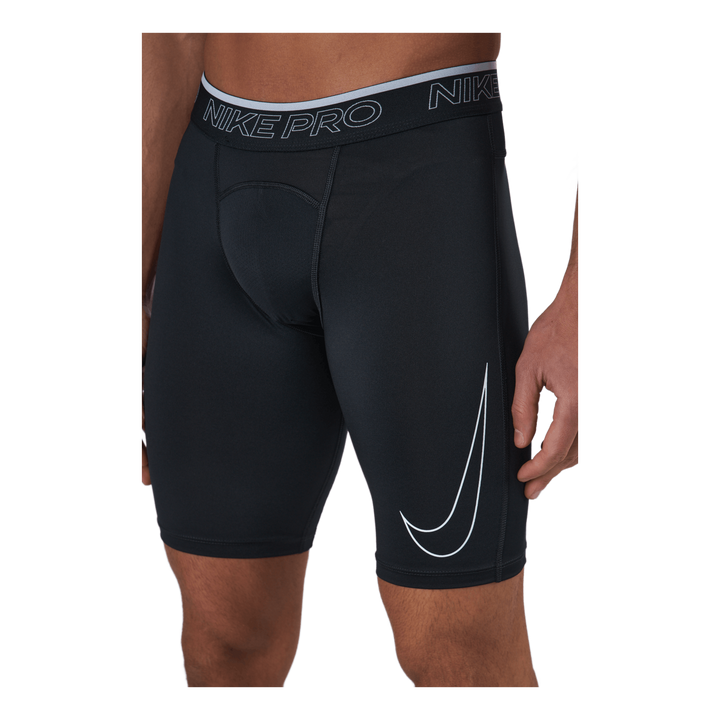 Nike Pro Dri-FIT Men's Long Shorts BLACK/WHITE