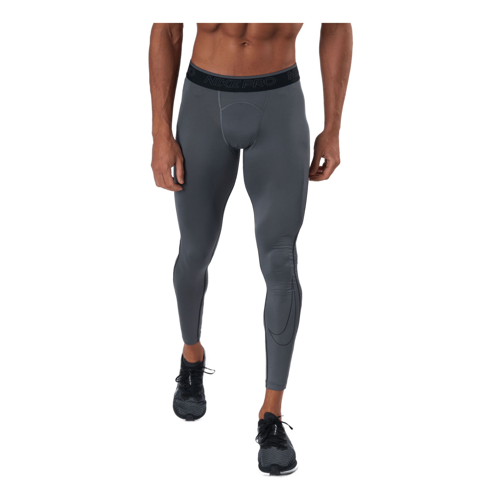 Nike Pro Dri FIT Men s Tights IRON GREY BLACK BLACK