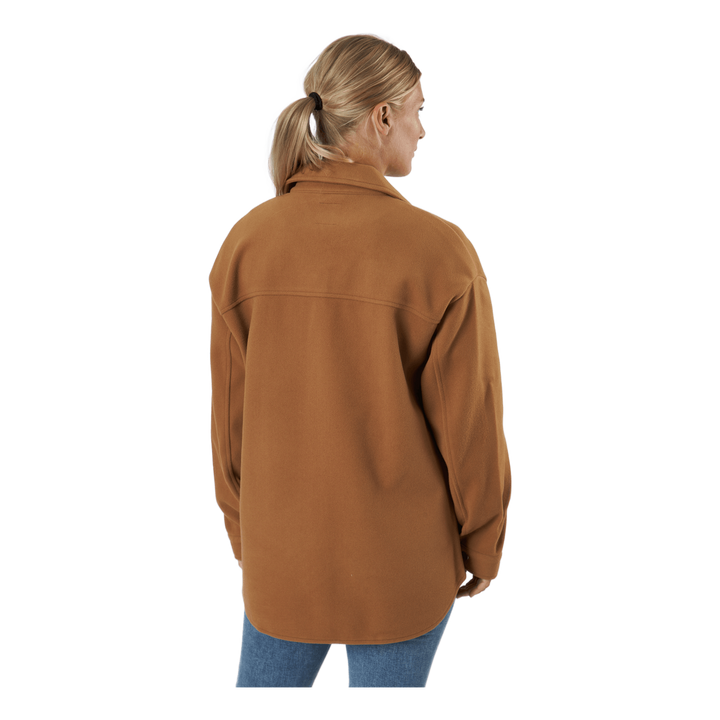 Onlmaci L/s Shacket Pnt Toasted Coconut