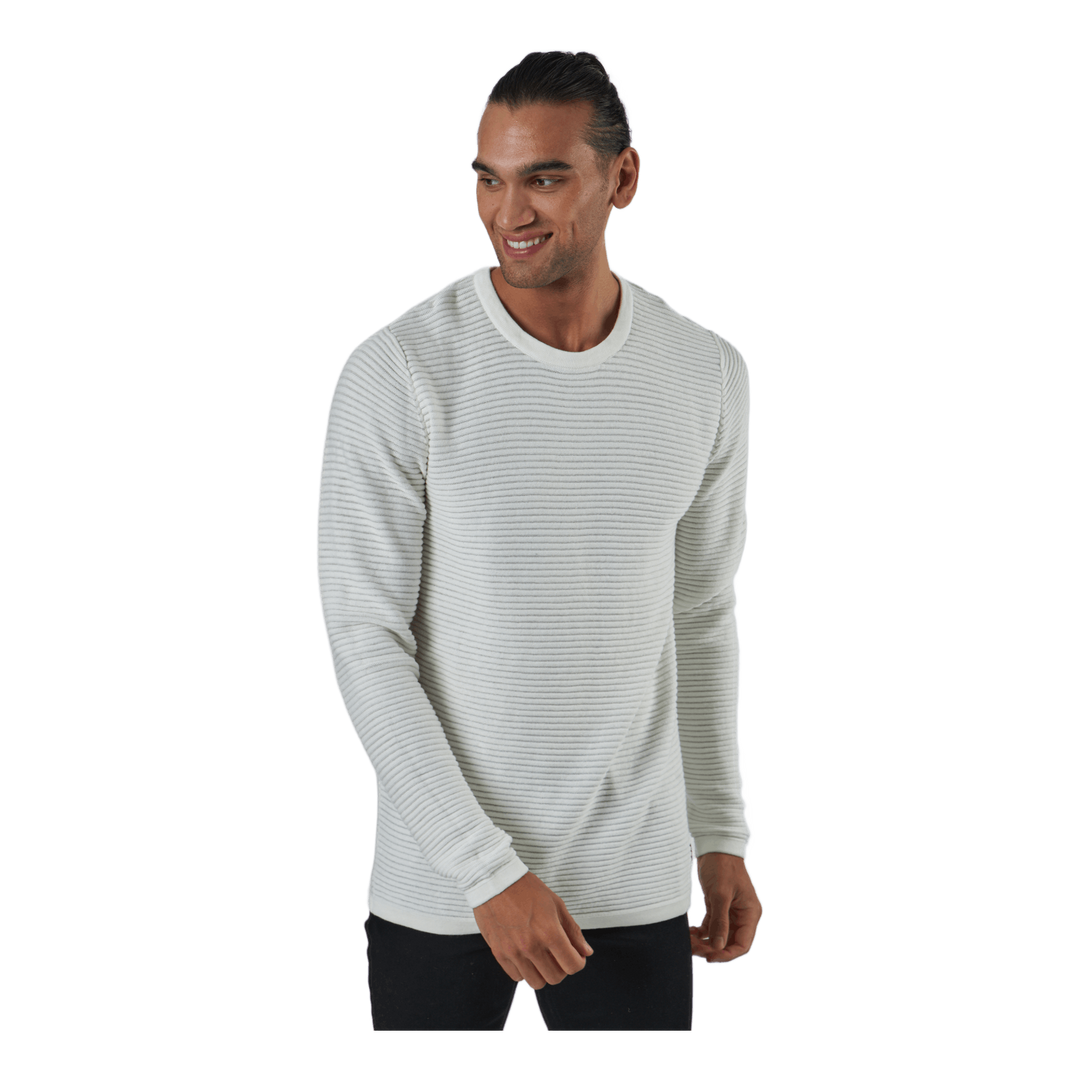 Jjewind Knit Crew Neck Cloud Dancer