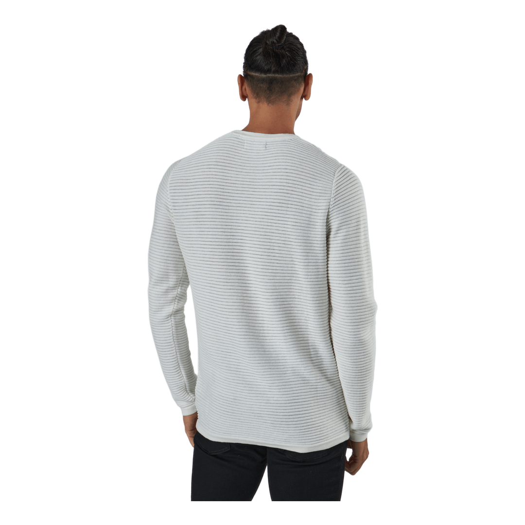 Jjewind Knit Crew Neck Cloud Dancer