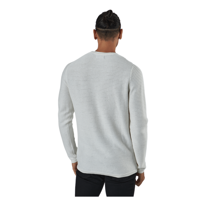 Jjewind Knit Crew Neck Cloud Dancer