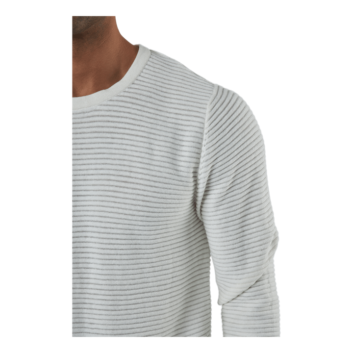 Jjewind Knit Crew Neck Cloud Dancer