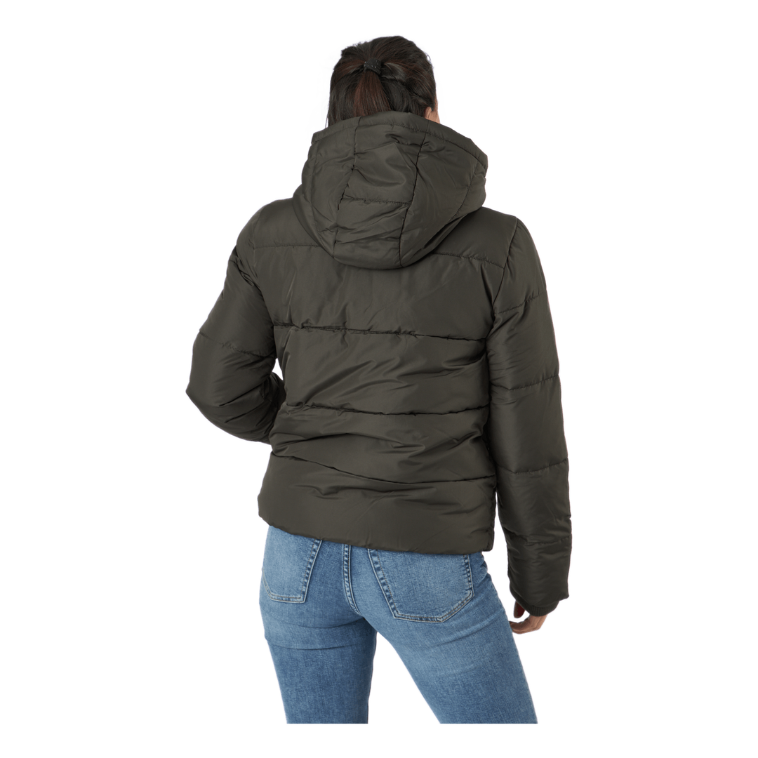 Pcbee New Short  Puffer Jacket Black Olive