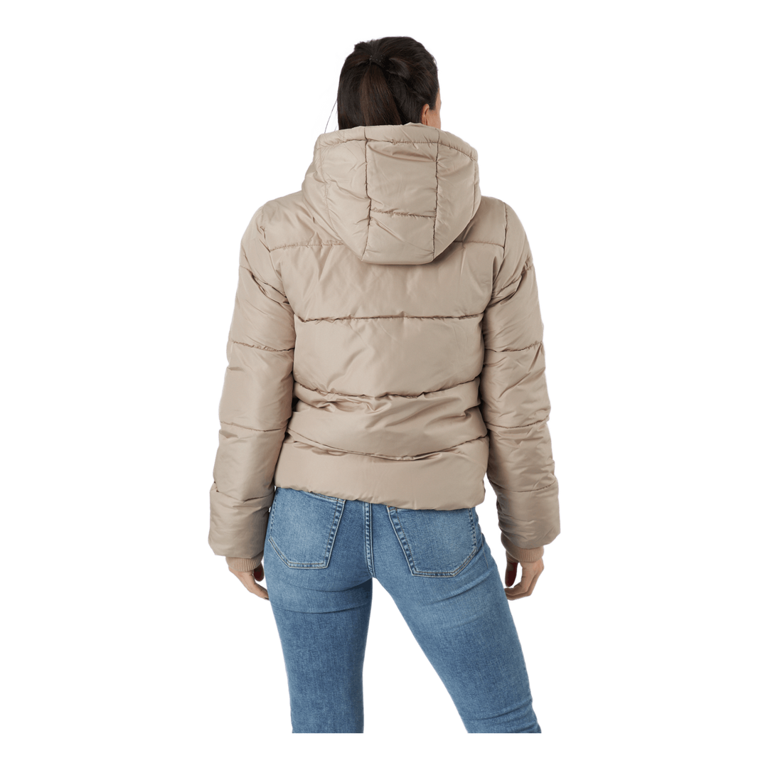Pcbee New Short  Puffer Jacket Silver Mink