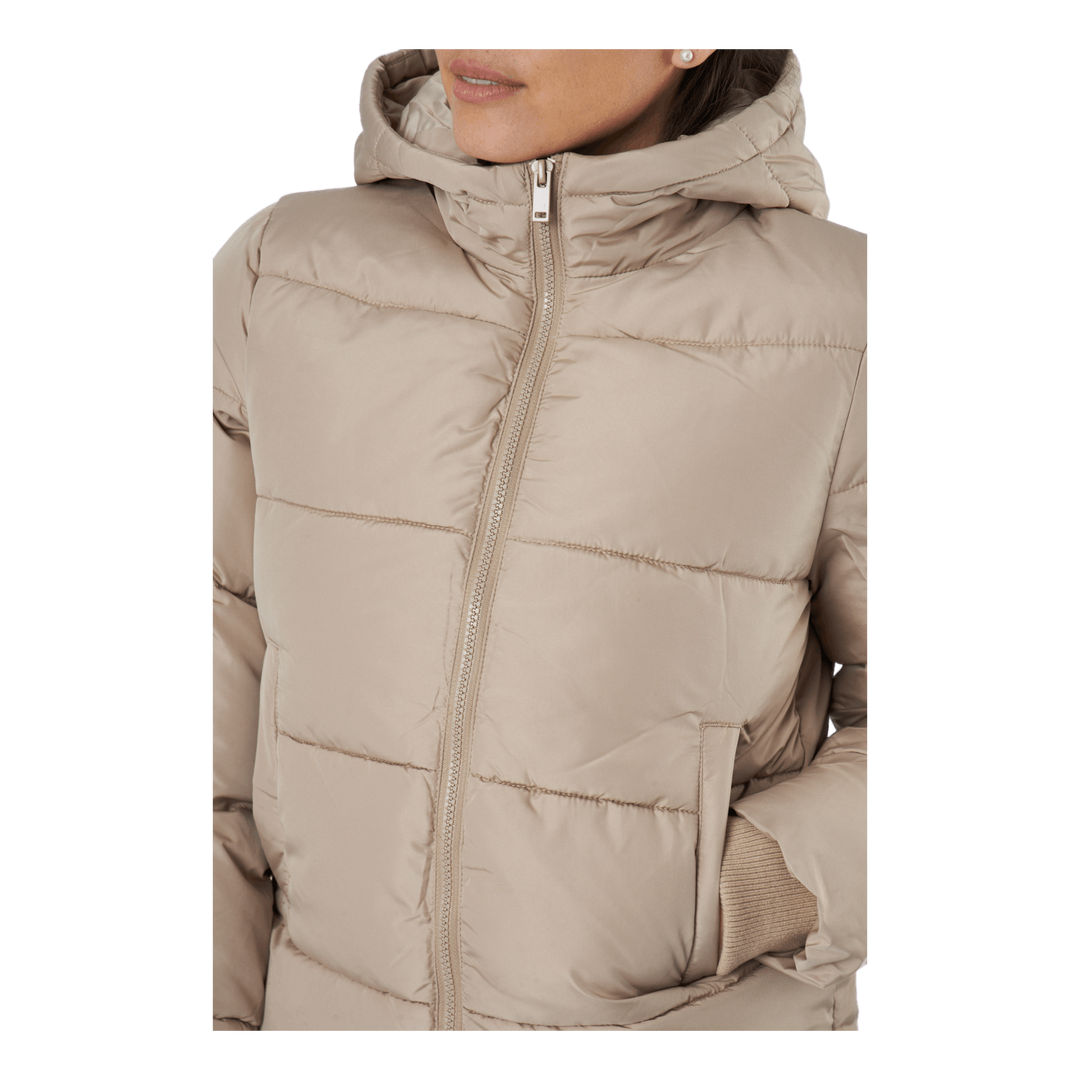 Pcbee New Short  Puffer Jacket Silver Mink