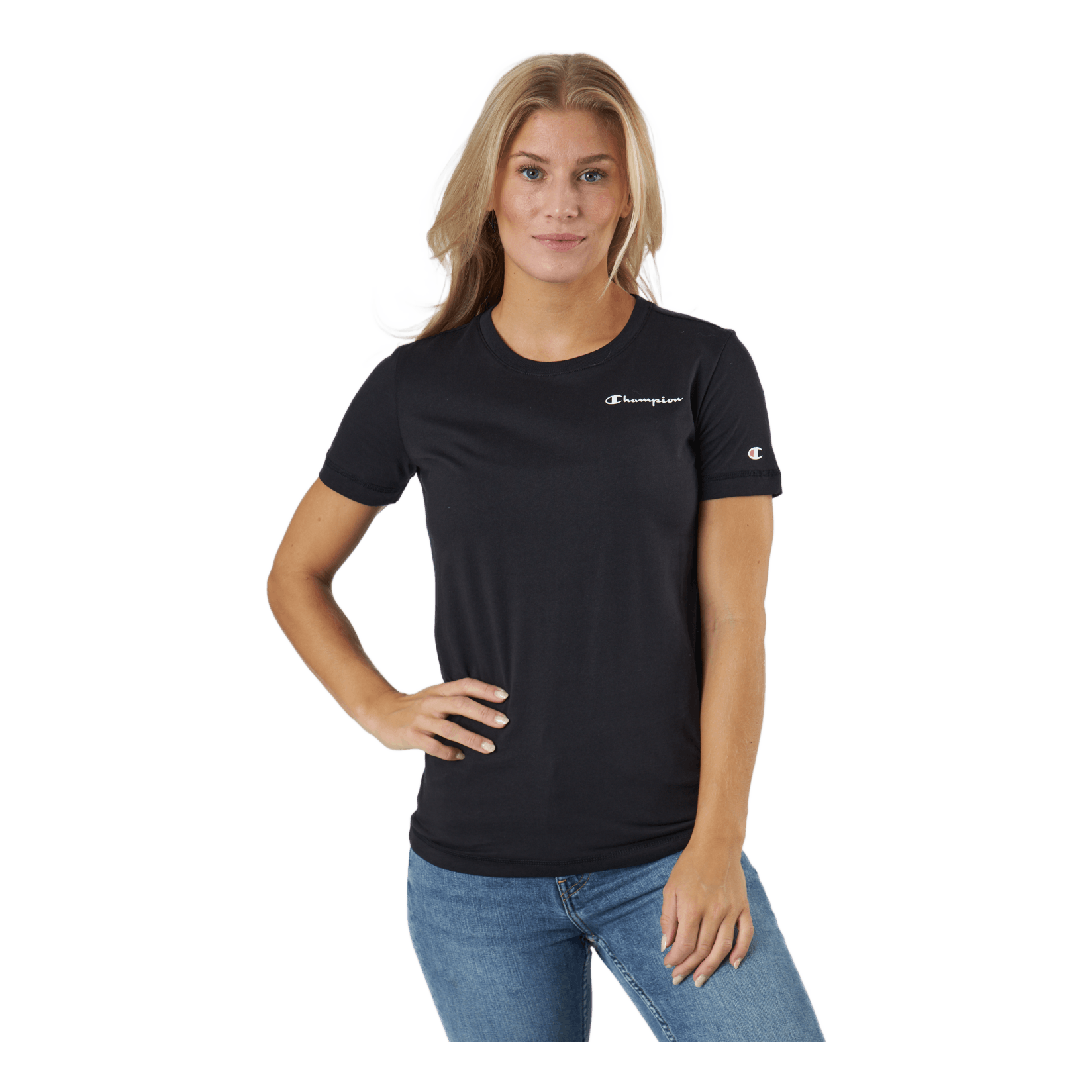 Champion core script shop t-shirt