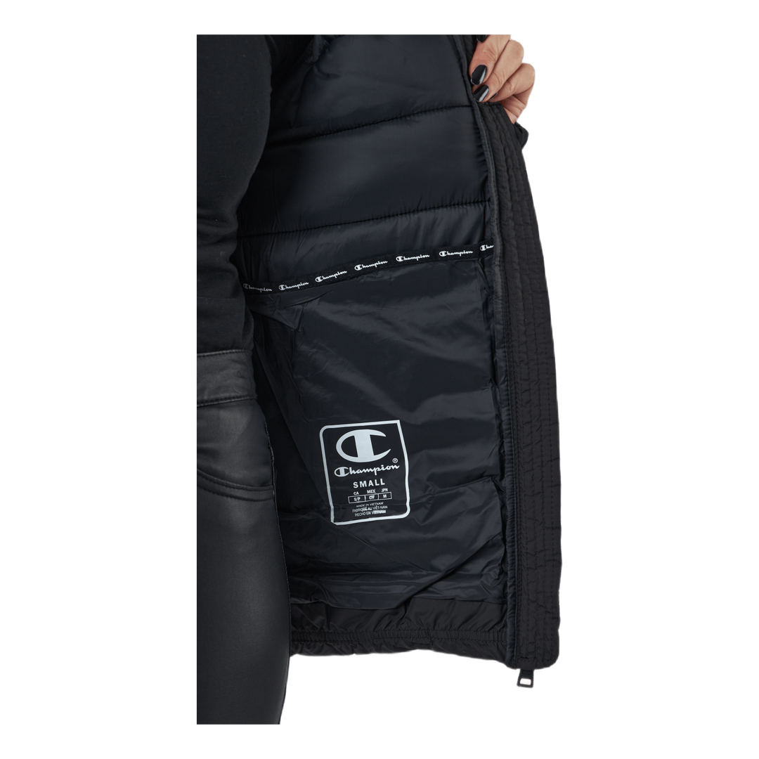 Hooded Polyfilled Jacket Black Beauty