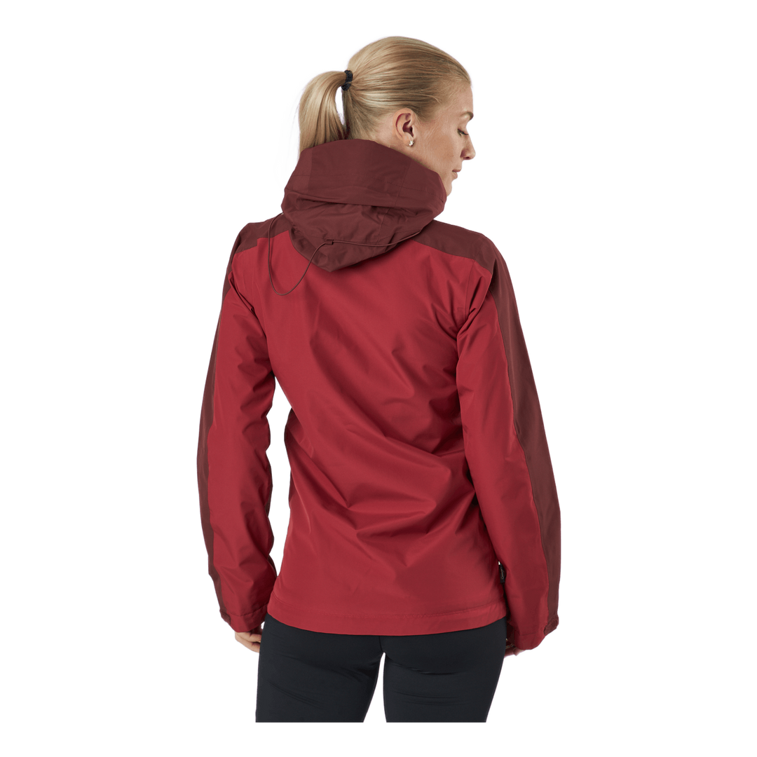 Mila Rain Jacket Maroon Red/brick Red