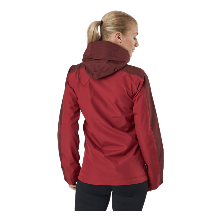 Mila Rain Jacket Maroon Red/brick Red