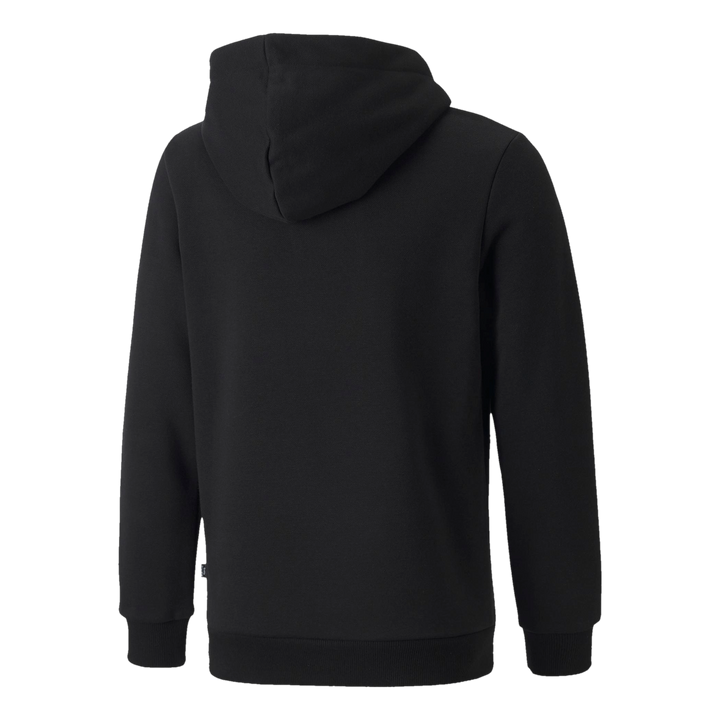 Ess+ 2 Col Big Logo Hoodie Fl  Puma Black-vibrant Orange