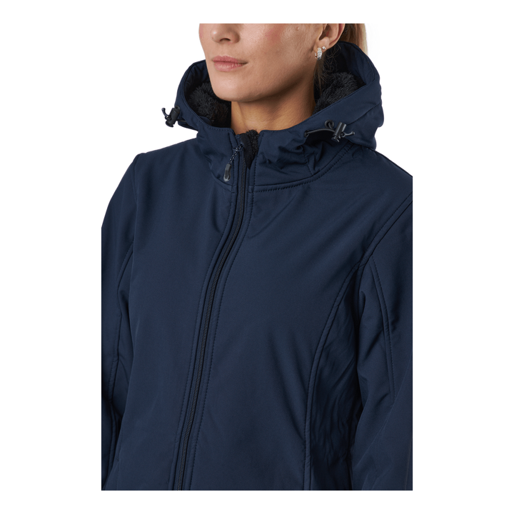 Zadie W Long Softshell Jacket  Navy Blazer