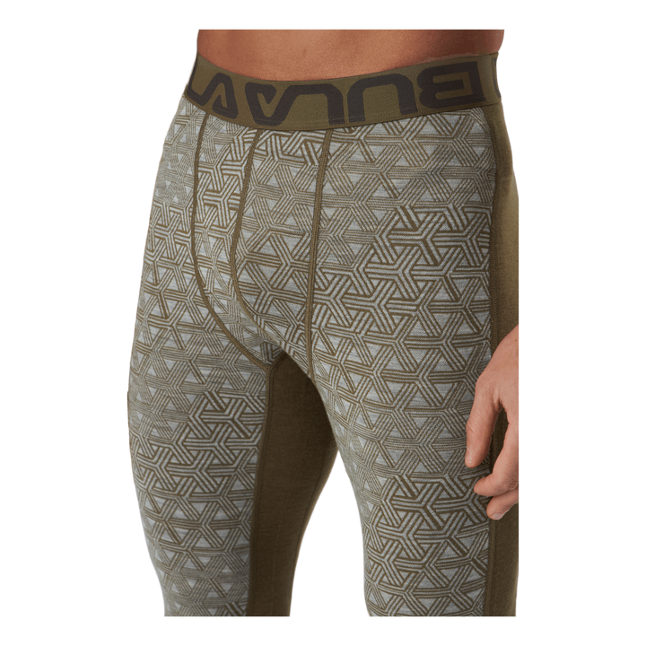 Geo Merino Wool Pants Moss