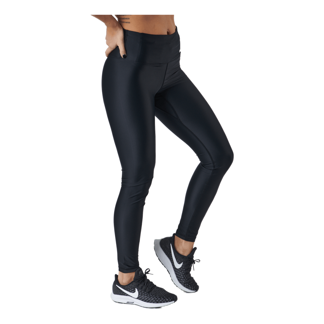 Borg High Waist Solid Tights Black Beauty