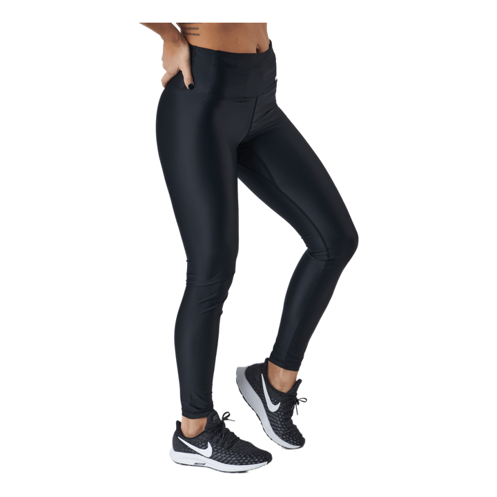 Borg High Waist Solid Tights Black Beauty