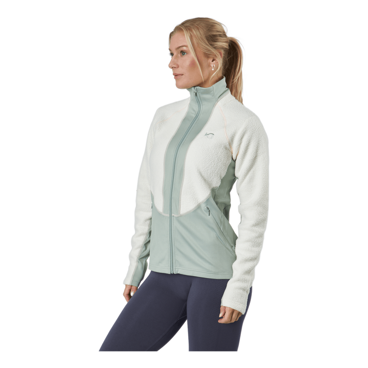 Ragnhild Full Zip Midlayer Nwhite
