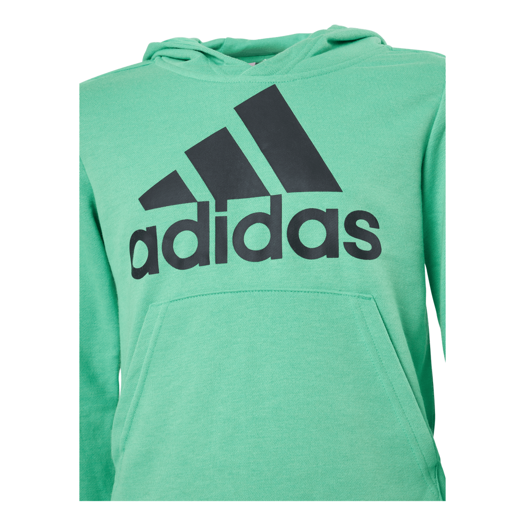 Adidas Boys Essentials Big Logo Hoodie Semi Screaming Green / Black