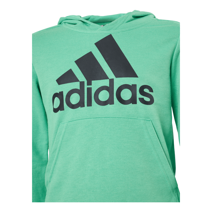Adidas Boys Essentials Big Logo Hoodie Semi Screaming Green / Black