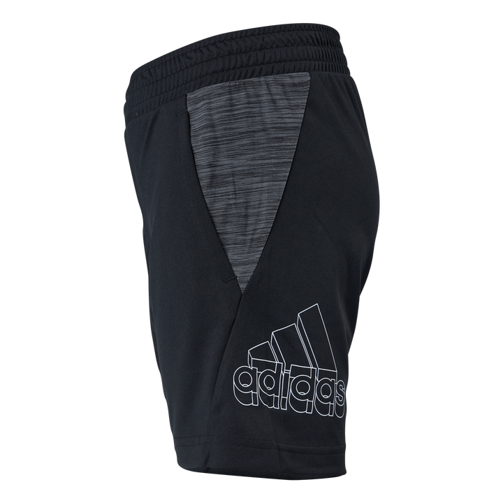 Boys Aeroready Heather Short Black / White