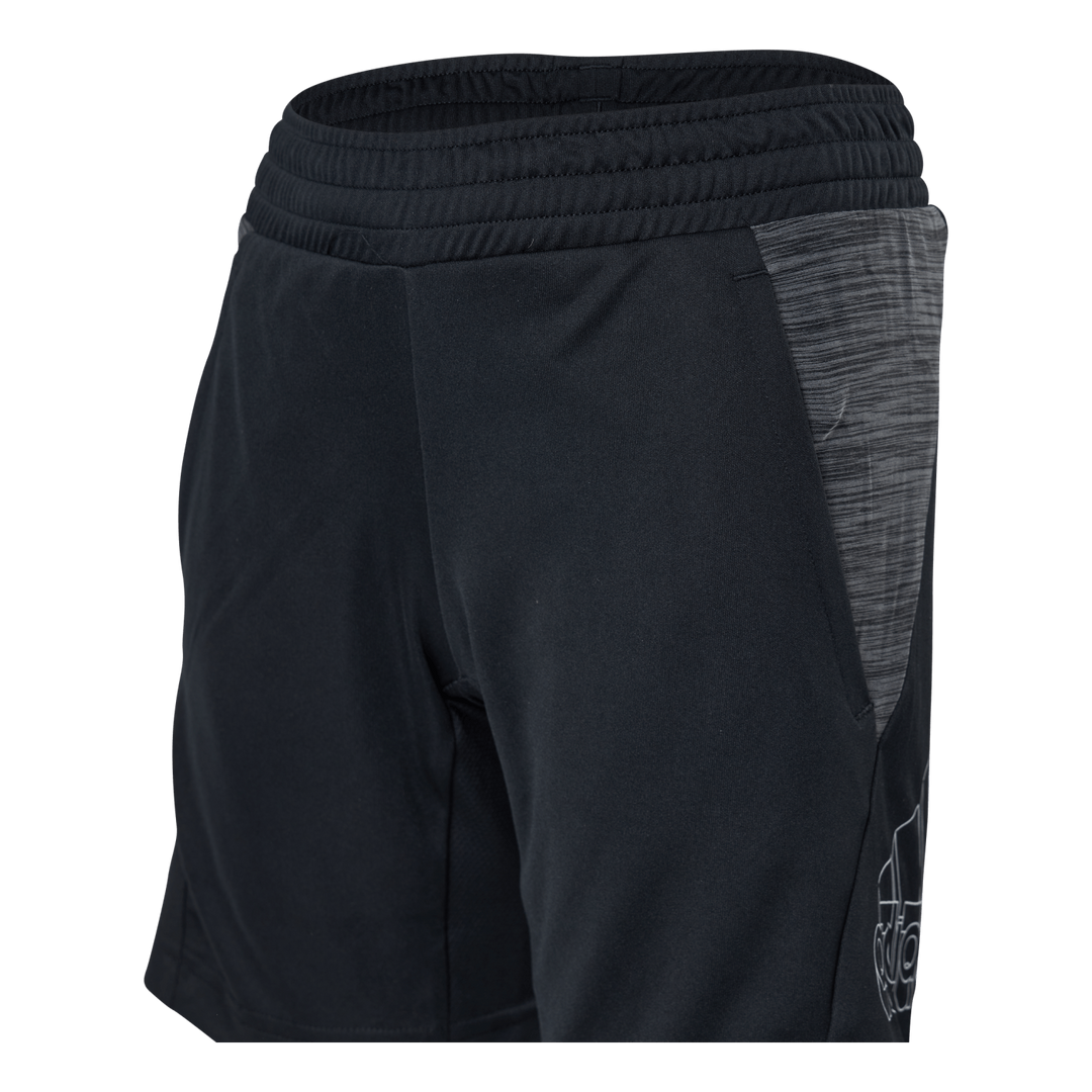 Boys Aeroready Heather Short Black / White