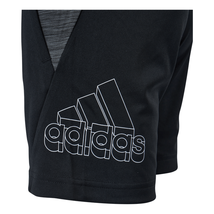 Boys Aeroready Heather Short Black / White