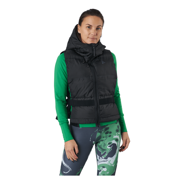 Faun Padded Vest W Black