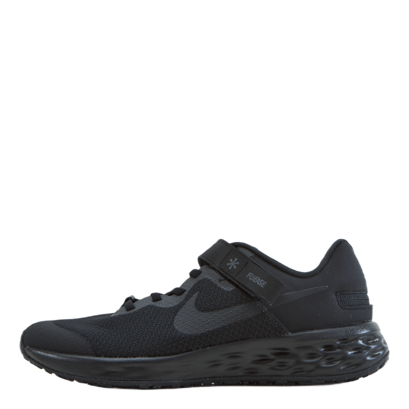 Revolution FlyEase Big Kids' Easy On/Off Road Running Shoes BLACK/BLACK-DK SMOKE GREY