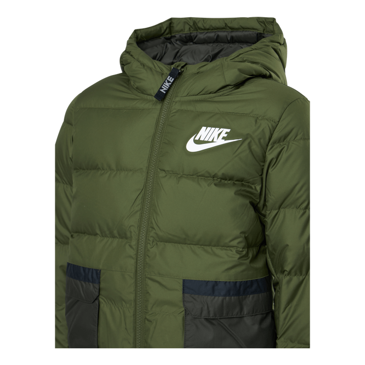 Sportswear Big Kids' Down-fill Rough Green/sequoia/white