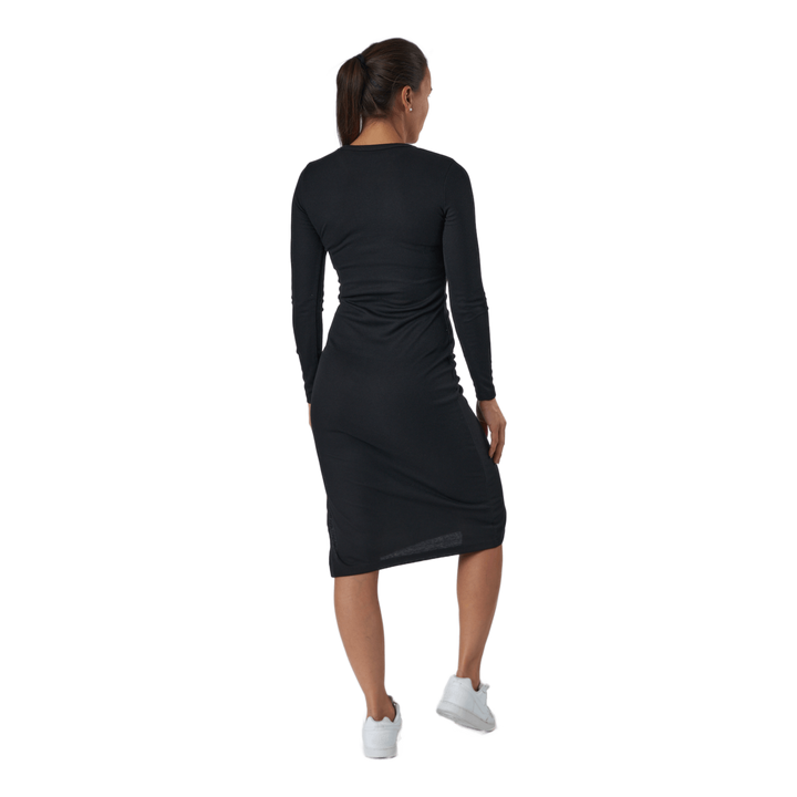 Quinn Rib Dress Black