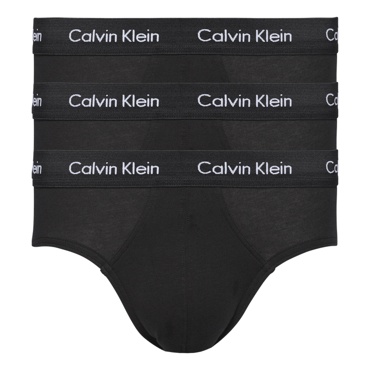 Cotton Stretch 3P Hip Brief Black