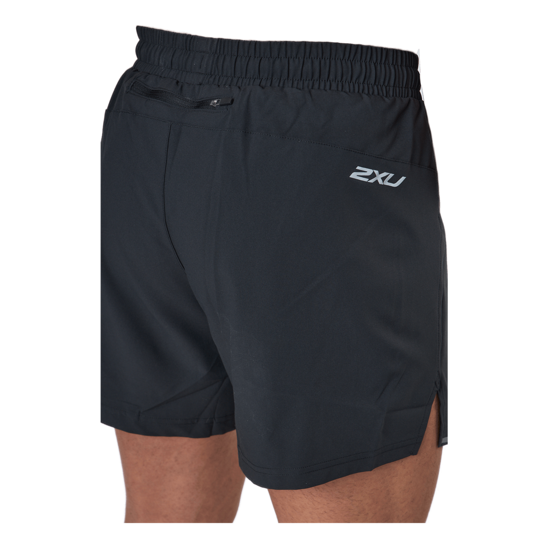 Aero 5 Inch Shorts Black/silver Reflective