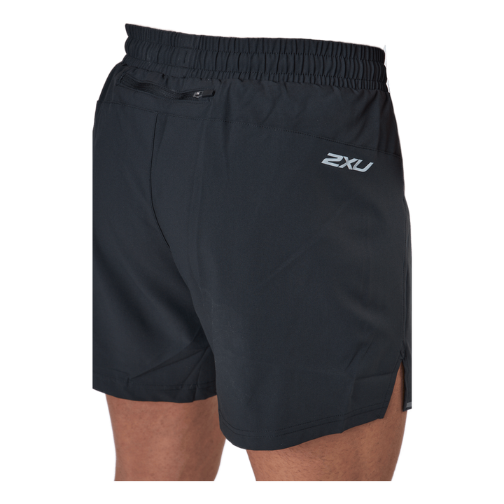 Aero 5 Inch Shorts Black/silver Reflective