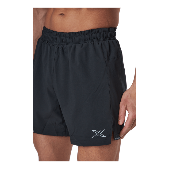 Aero 5 Inch Shorts Black/silver Reflective