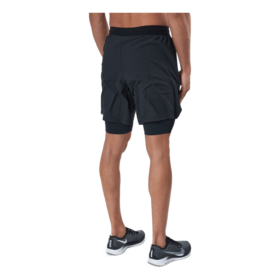 Aero 2-in-1 7 Inch Shorts Black/silver Reflective