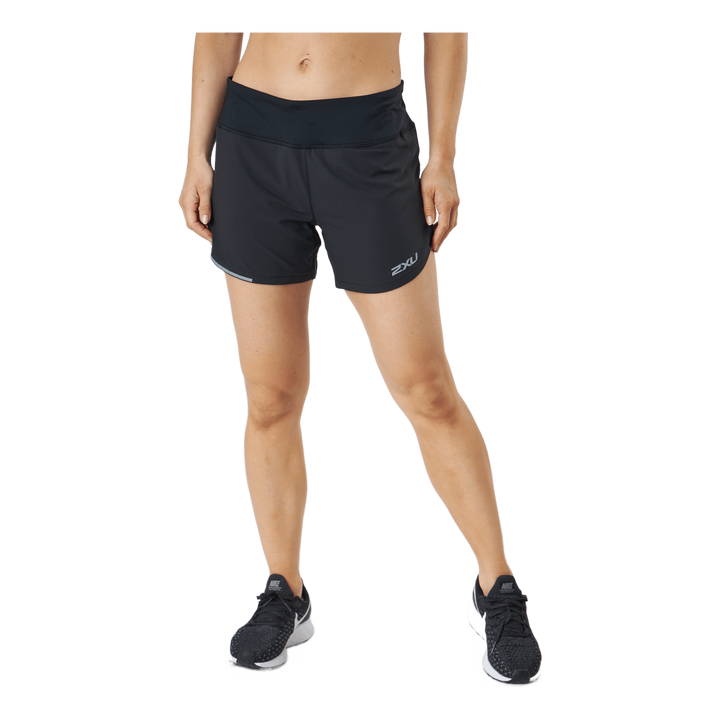 Aero 4 Inch Shorts Black/silver Reflective