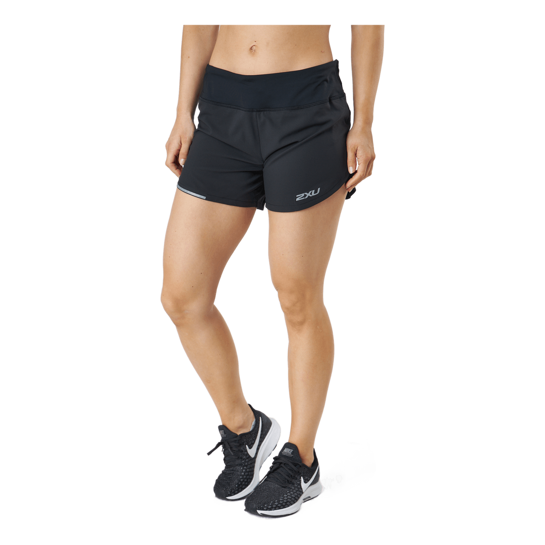 Aero 4 Inch Shorts Black/silver Reflective