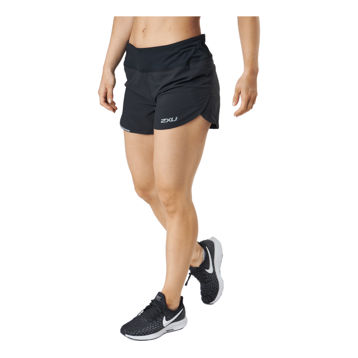 Aero 4 Inch Shorts Black/silver Reflective